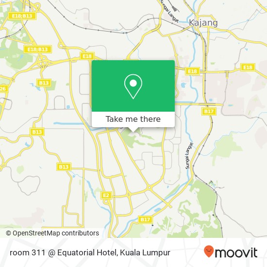 room 311 @ Equatorial Hotel map
