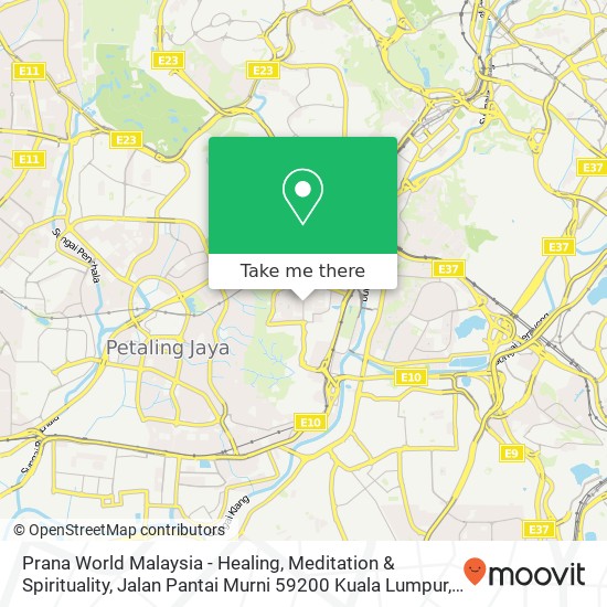 Prana World Malaysia - Healing, Meditation & Spirituality, Jalan Pantai Murni 59200 Kuala Lumpur map