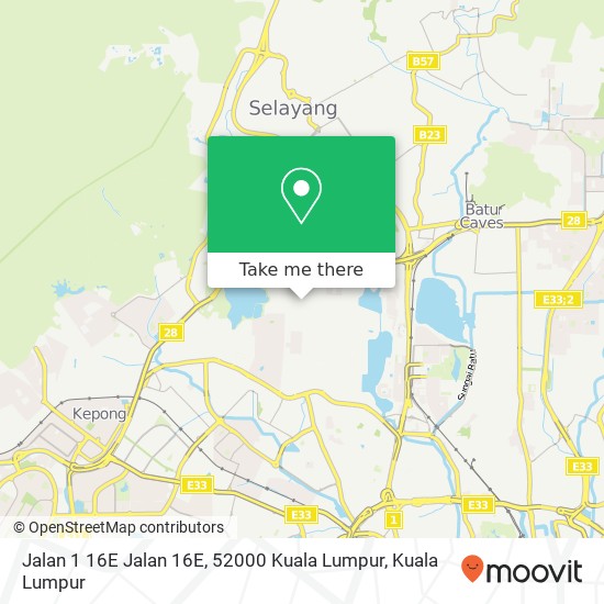 Jalan 1 16E Jalan 16E, 52000 Kuala Lumpur map