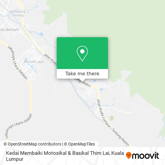 Peta Kedai Membaiki Motosikal & Basikal Thim Lai