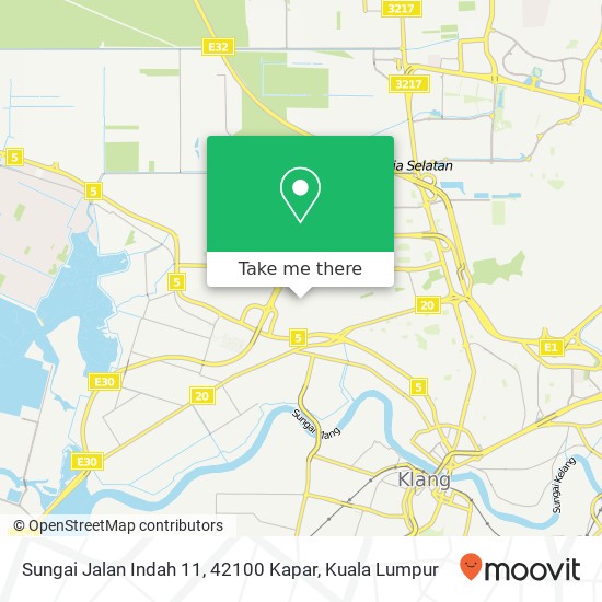 Sungai Jalan Indah 11, 42100 Kapar map