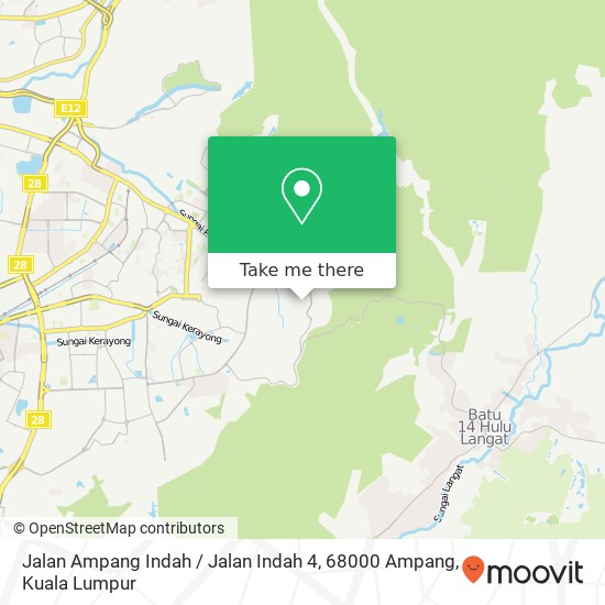 Jalan Ampang Indah / Jalan Indah 4, 68000 Ampang map