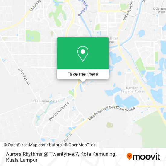 Aurora Rhythms @ Twentyfive.7, Kota Kemuning map