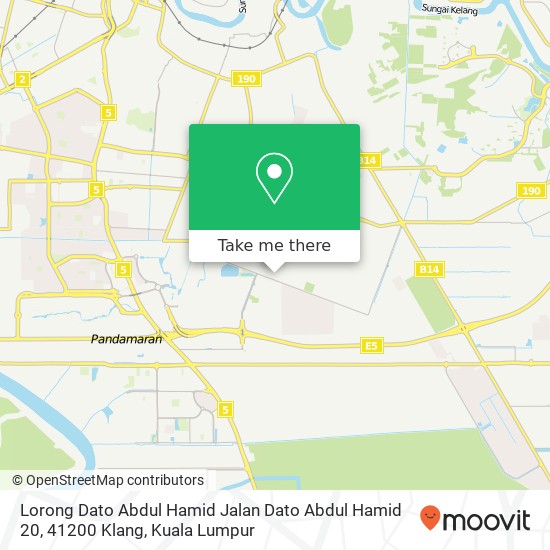 Lorong Dato Abdul Hamid Jalan Dato Abdul Hamid 20, 41200 Klang map