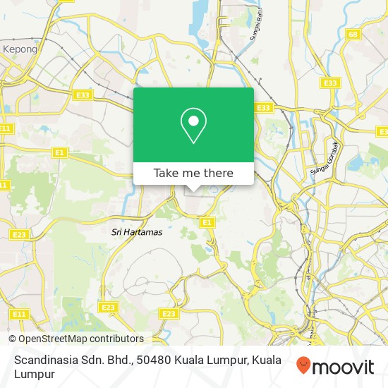 Scandinasia Sdn. Bhd., 50480 Kuala Lumpur map