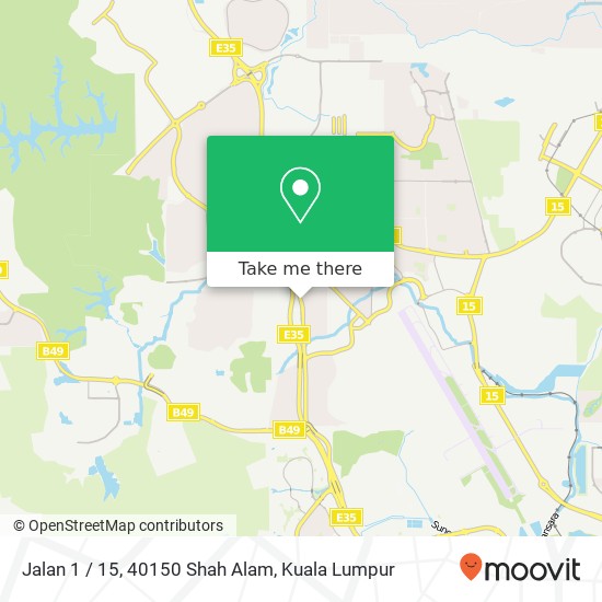 Jalan 1 / 15, 40150 Shah Alam map