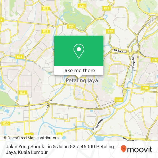 Peta Jalan Yong Shook Lin & Jalan 52 /, 46000 Petaling Jaya