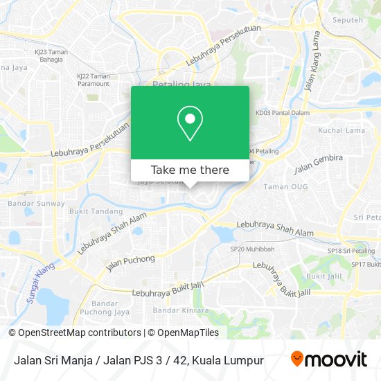 Peta Jalan Sri Manja / Jalan PJS 3 / 42