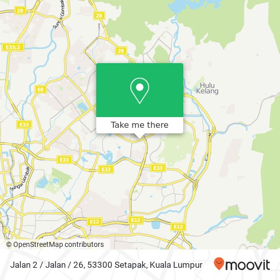 Peta Jalan 2 / Jalan / 26, 53300 Setapak