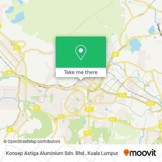 Konsep Astiga Aluminium Sdn. Bhd. map