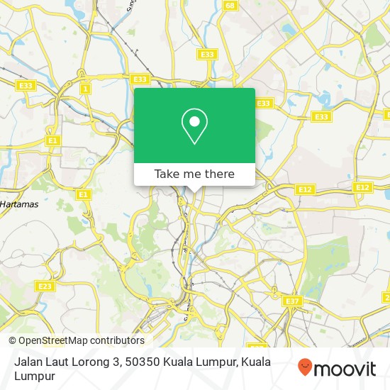 Peta Jalan Laut Lorong 3, 50350 Kuala Lumpur