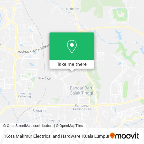 Peta Kota Makmur Electrical and Hardware