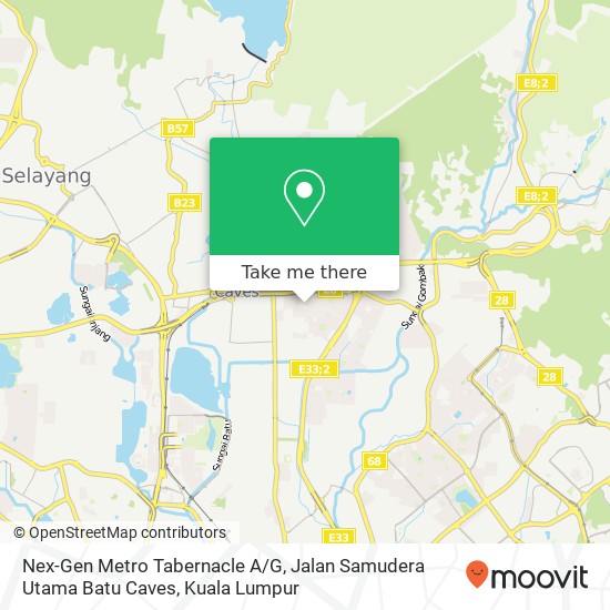 Nex-Gen Metro Tabernacle A / G, Jalan Samudera Utama Batu Caves map