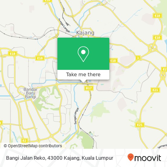 Bangi Jalan Reko, 43000 Kajang map