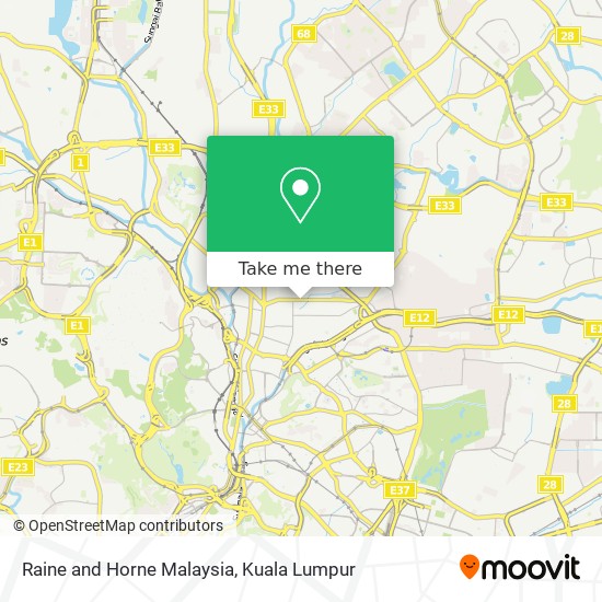 Raine and Horne Malaysia map