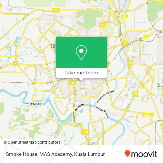 Smoke House, MAS Academy map