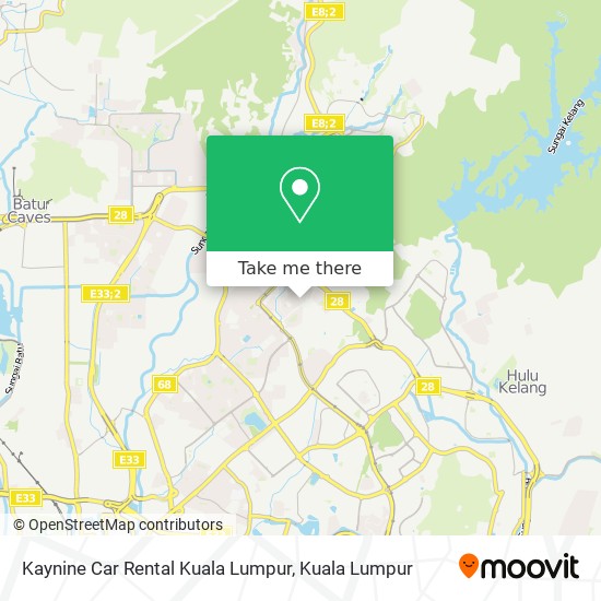 Kaynine Car Rental Kuala Lumpur map