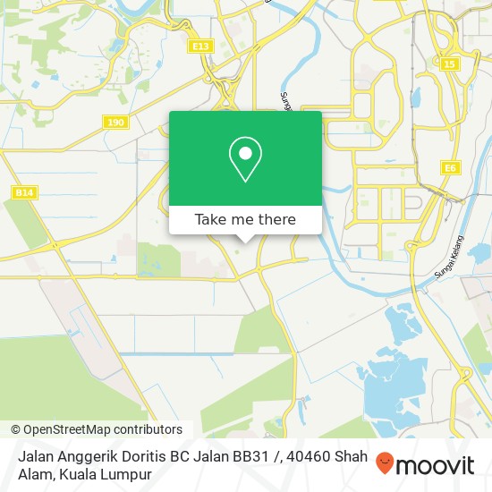 Jalan Anggerik Doritis BC Jalan BB31 /, 40460 Shah Alam map