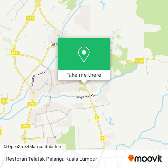 Restoran Telatak Pelangi map