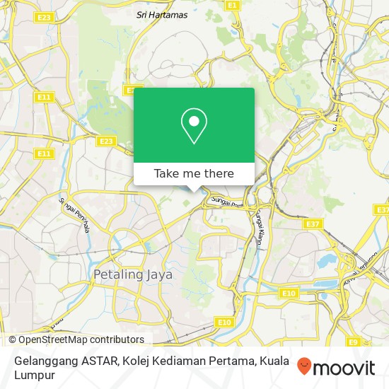 Gelanggang ASTAR, Kolej Kediaman Pertama map