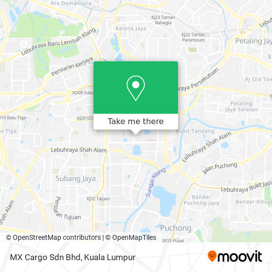 MX Cargo Sdn Bhd map