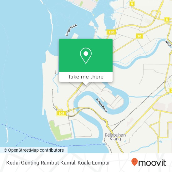 Kedai Gunting Rambut Kamal map