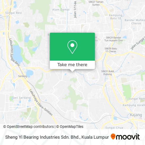 Sheng Yi Bearing Industries Sdn. Bhd. map