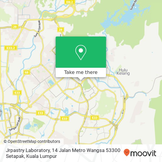 Jrpastry Laboratory, 14 Jalan Metro Wangsa 53300 Setapak map