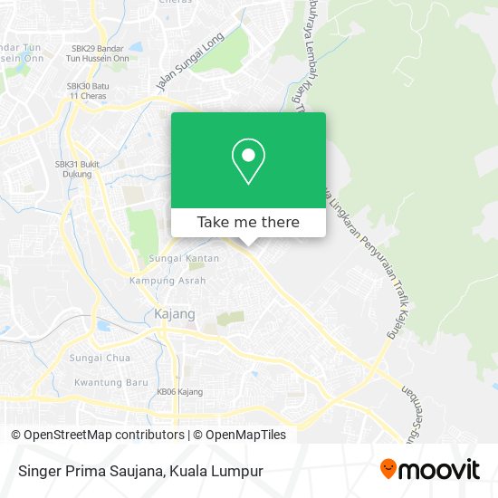 Singer Prima Saujana map