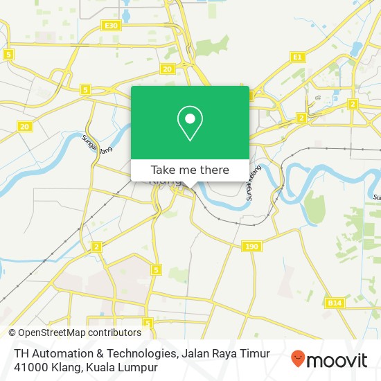 Peta TH Automation & Technologies, Jalan Raya Timur 41000 Klang