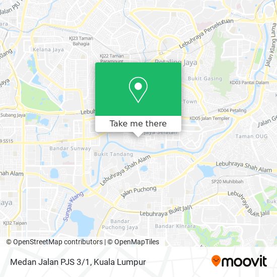 Medan Jalan PJS 3/1 map