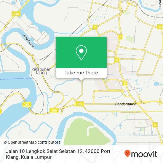 Jalan 10 Lengkok Selat Selatan 12, 42000 Port Klang map