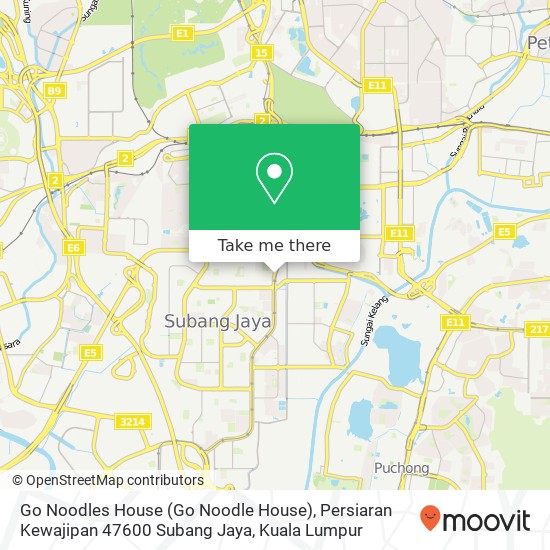 Go Noodles House (Go Noodle House), Persiaran Kewajipan 47600 Subang Jaya map