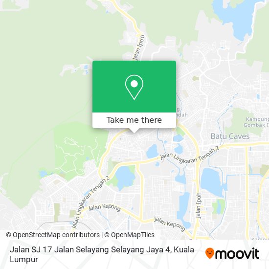 Jalan SJ 17 Jalan Selayang Selayang Jaya 4 map