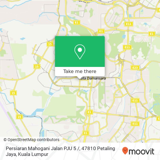 Peta Persiaran Mahogani Jalan PJU 5 /, 47810 Petaling Jaya