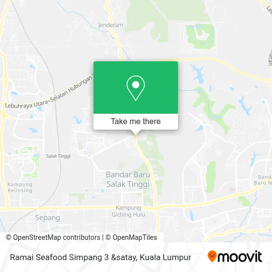 Ramai Seafood Simpang 3 &satay map