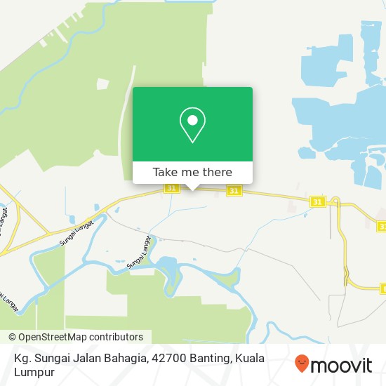 Peta Kg. Sungai Jalan Bahagia, 42700 Banting