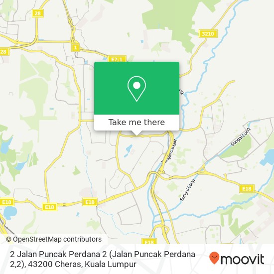 2 Jalan Puncak Perdana 2 (Jalan Puncak Perdana 2,2), 43200 Cheras map