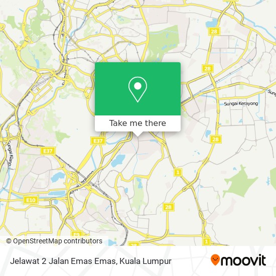 Jelawat 2 Jalan Emas Emas map