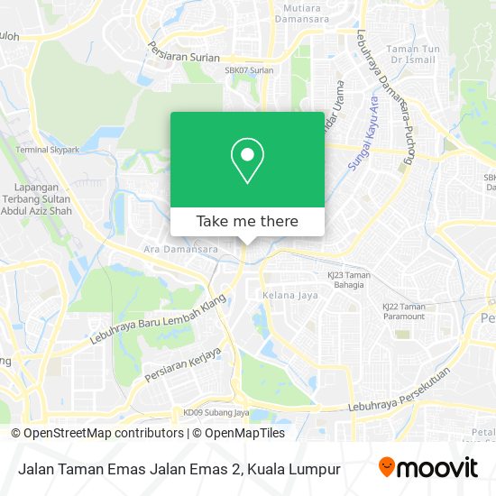 Jalan Taman Emas Jalan Emas 2 map