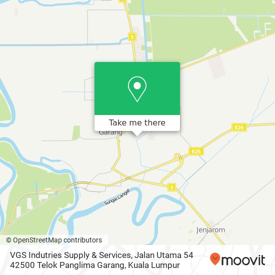 VGS Indutries Supply & Services, Jalan Utama 54 42500 Telok Panglima Garang map