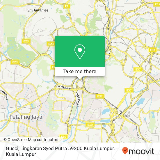 Peta Gucci, Lingkaran Syed Putra 59200 Kuala Lumpur