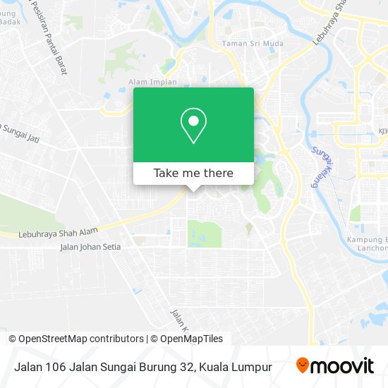 Jalan 106 Jalan Sungai Burung 32 map