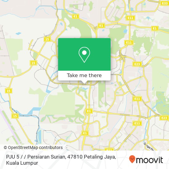 PJU 5 / / Persiaran Surian, 47810 Petaling Jaya map