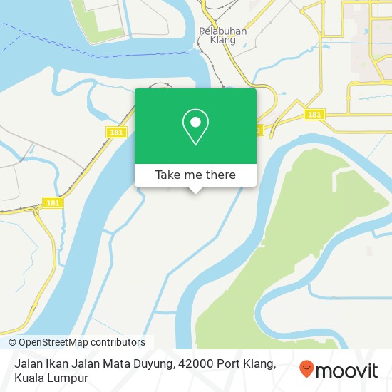 Peta Jalan Ikan Jalan Mata Duyung, 42000 Port Klang