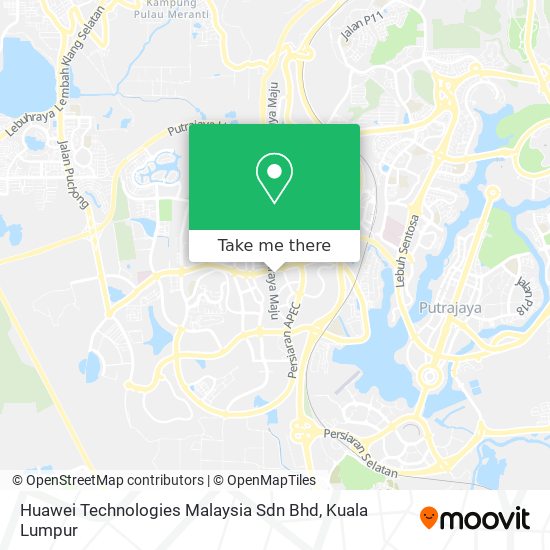 Huawei Technologies Malaysia Sdn Bhd map