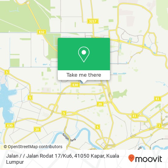 Peta Jalan / / Jalan Rodat 17 / Ku6, 41050 Kapar