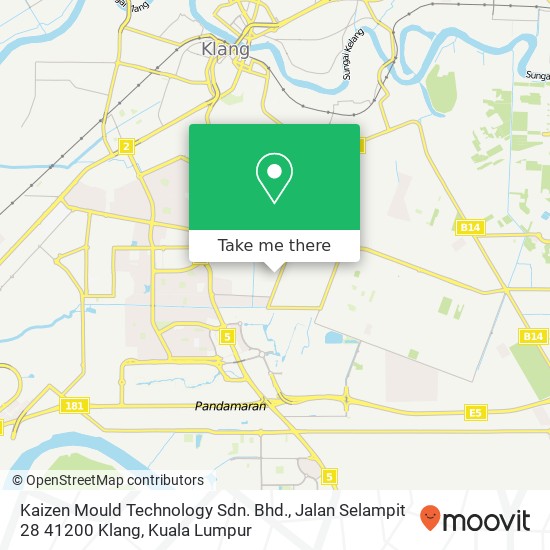 Kaizen Mould Technology Sdn. Bhd., Jalan Selampit 28 41200 Klang map