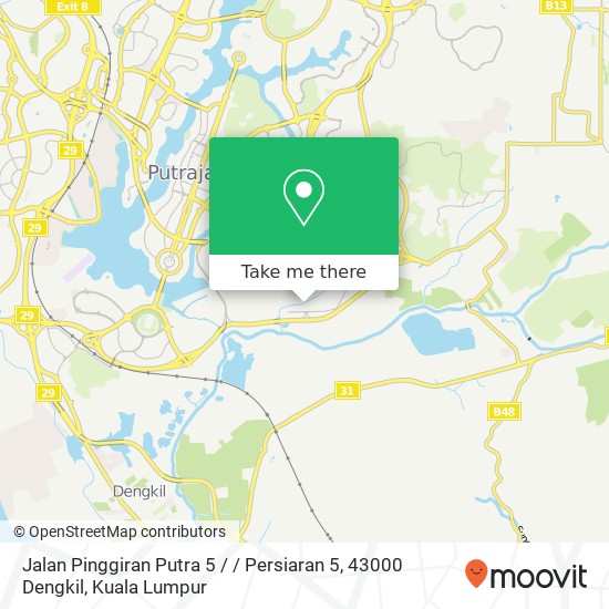 Jalan Pinggiran Putra 5 / / Persiaran 5, 43000 Dengkil map
