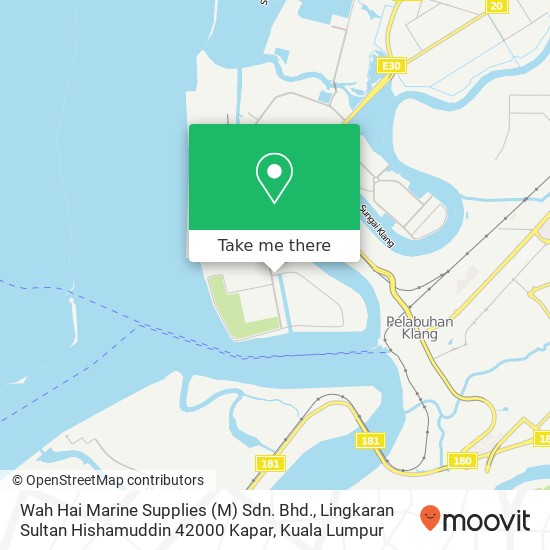 Wah Hai Marine Supplies (M) Sdn. Bhd., Lingkaran Sultan Hishamuddin 42000 Kapar map